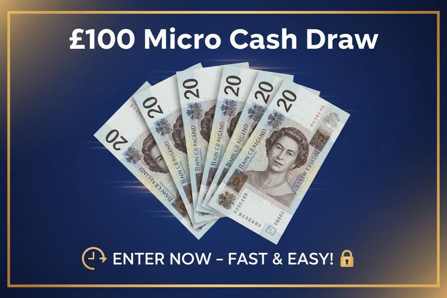 Win £100 Cash – Instant Entry Prize Draw