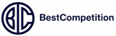 Logo of BestCompetition with a blue circular design on a white background