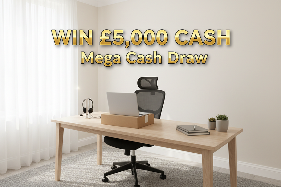 Win £5,000 Cash – Mega Cash Draw
