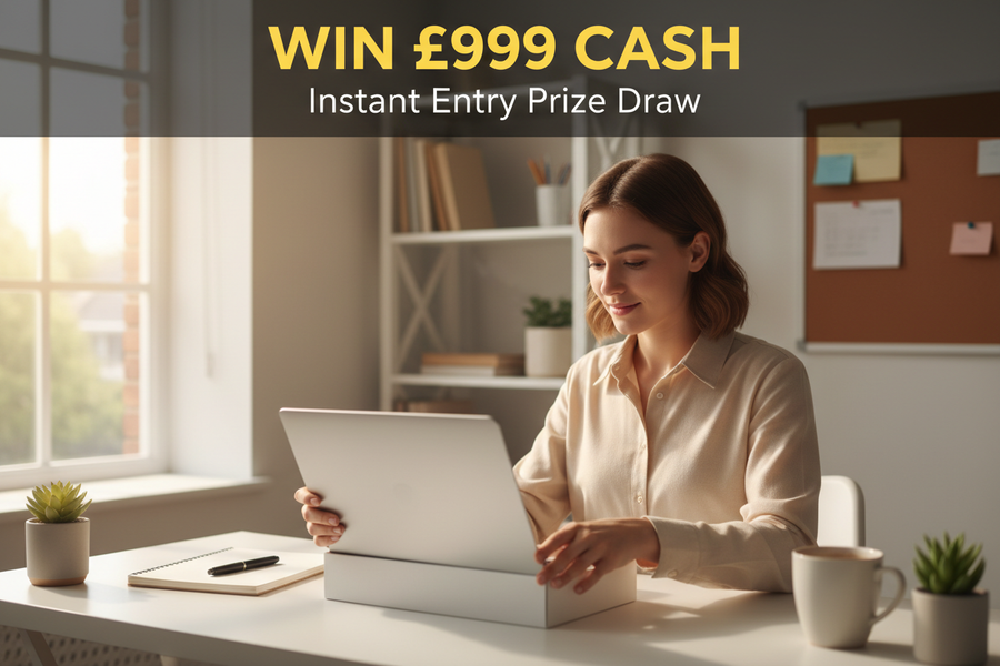 Win £999 Cash – Instant Entry Prize Draw