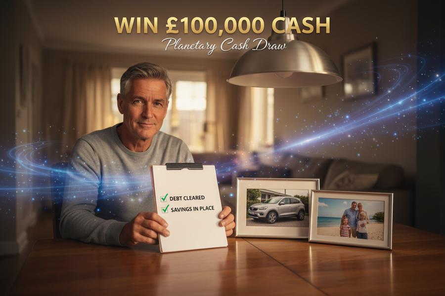 Win £100,000 Cash – Planetary Cash Draw