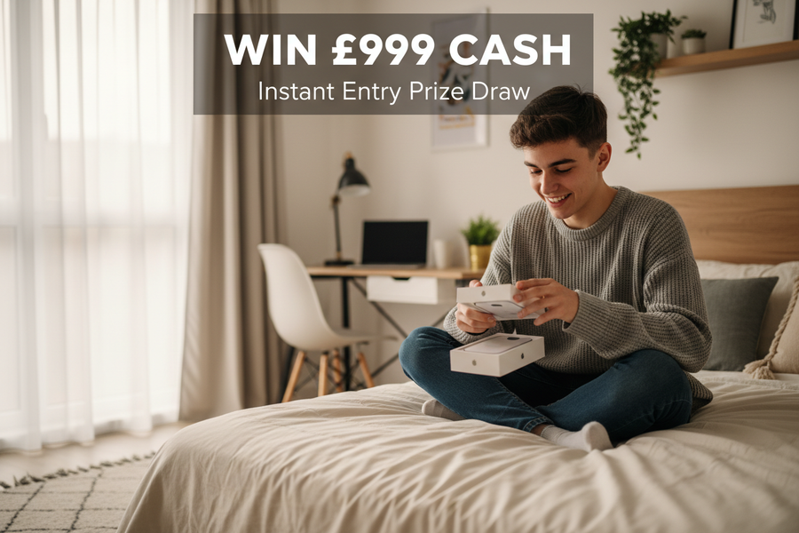 Win £999 Cash – Instant Entry Prize Draw